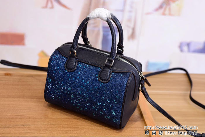 COACH蔻馳 c37747 Coach聖誕限量迷你星辰波士頓包 手提斜挎包  Chz1527